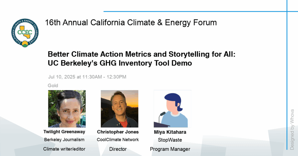 Better Climate Action Metrics and Storytelling for All: UC Berkeley’s ...